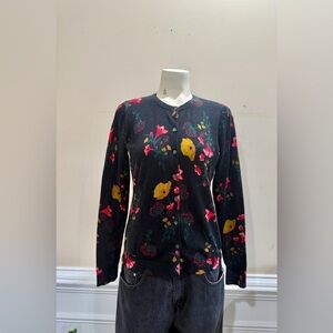 Ann Taylor Factory Floral Cardigan